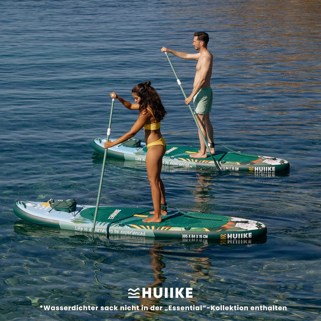 HUIIKE Stand Up Paddling Board mit Zubehör, Paddel, Finnen, Pumpe. Paddle Sup Board Aufblasbar Hohe