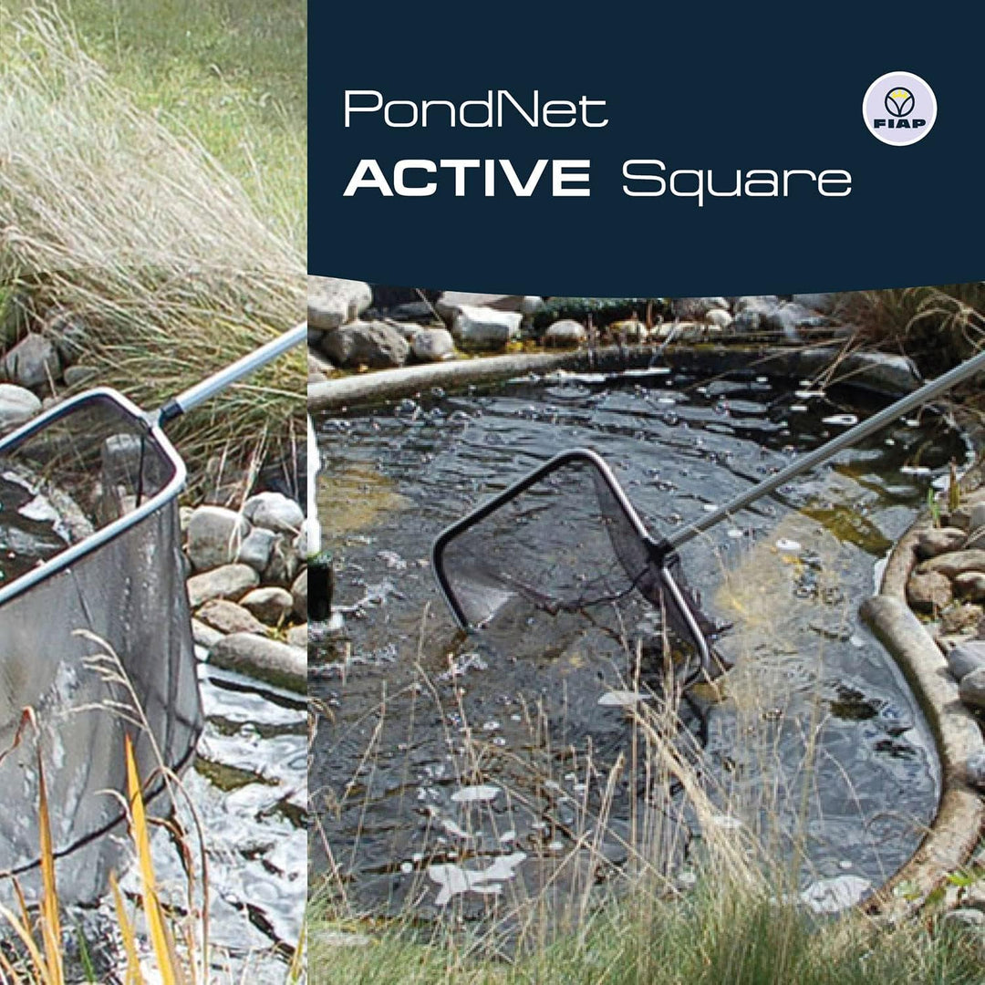 FIAP PondNet Active Square - 350 x 350 mm - Profi - Teichkescher - Kescher - Fischkescher - Teichzub