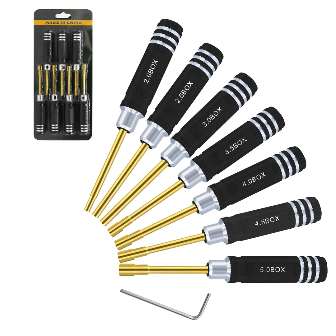 Sechskantmutter Schraubendreher Satz 2.0mm 2.5mm 3.0mm 3.5mm 4.0mm 4.5mm 5.0mm RC Werkzeug Steckschl