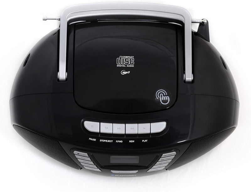 Blaupunkt B 120 BK tragbarer CD Player mit Bluetooth | Kassettenrekorder | Hörbuch Funktion | mit US