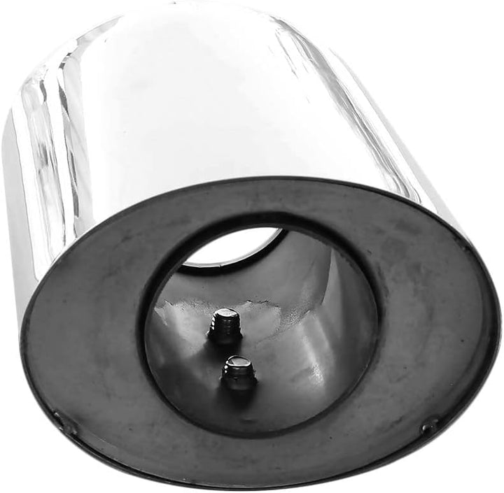 Auspuffblende Endrohr Auspuff Universell Schalldampf Edelstahl Oval bis 53mm Chrom AutoHobby