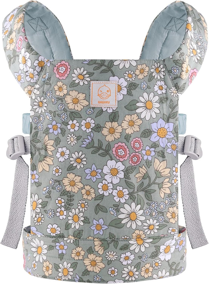 GAGAKU Puppentrage ab 3 Jahre Kinder, Babytrage Puppen Bauchtrage Puppenzubehör Tragesitz mit Verste