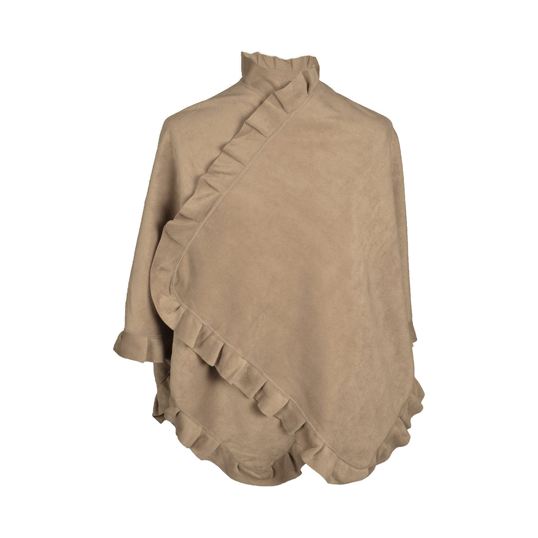 Toutacoo, Poncho Cape aus Fleece - Damen Einheitsgrösse 06-sand, Einheitsgrösse 06-sand