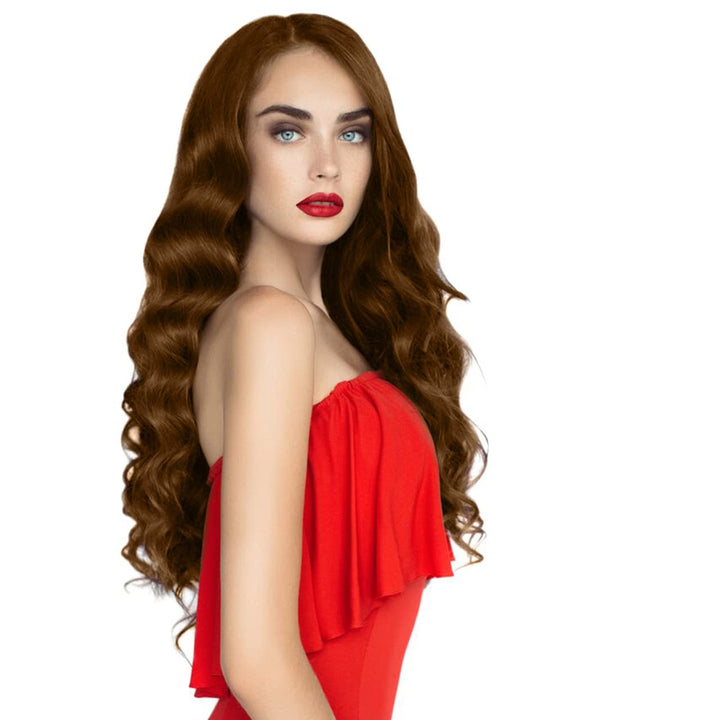 hair2heart Extensions Echthaar Bondings Gewellt - 100 Strähnen 1g 60cm 8/03 hellblond natur-gold #8