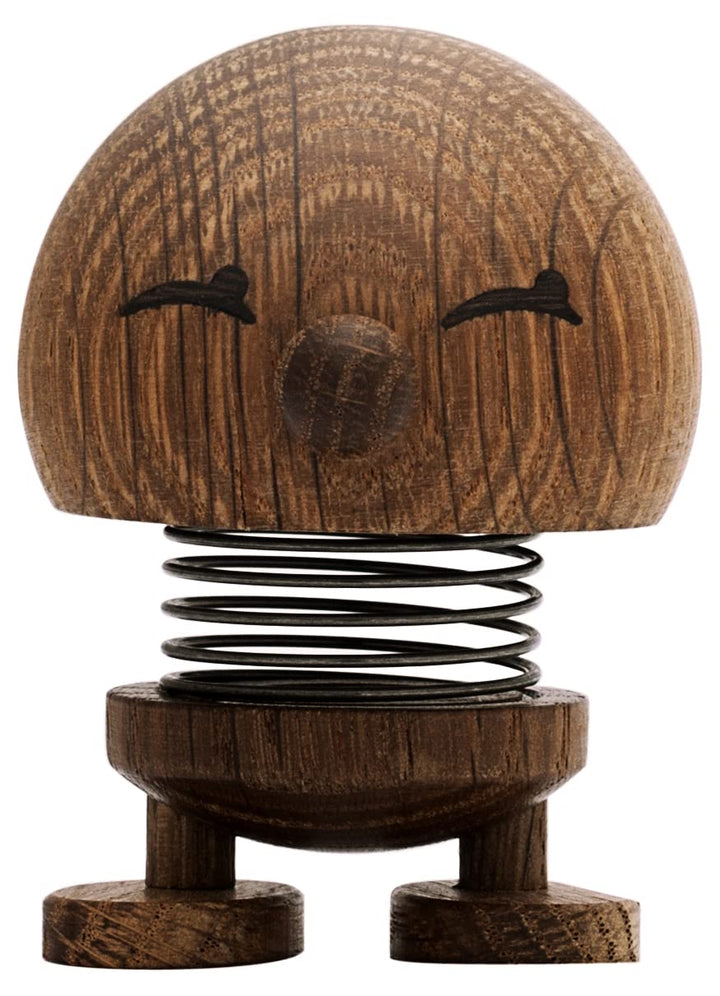 Hoptimist - Skandinavisches Design - Small Bimble aus Holz - Höhe 6,5 cm, Durchm. 5 cm - Smoked Oak