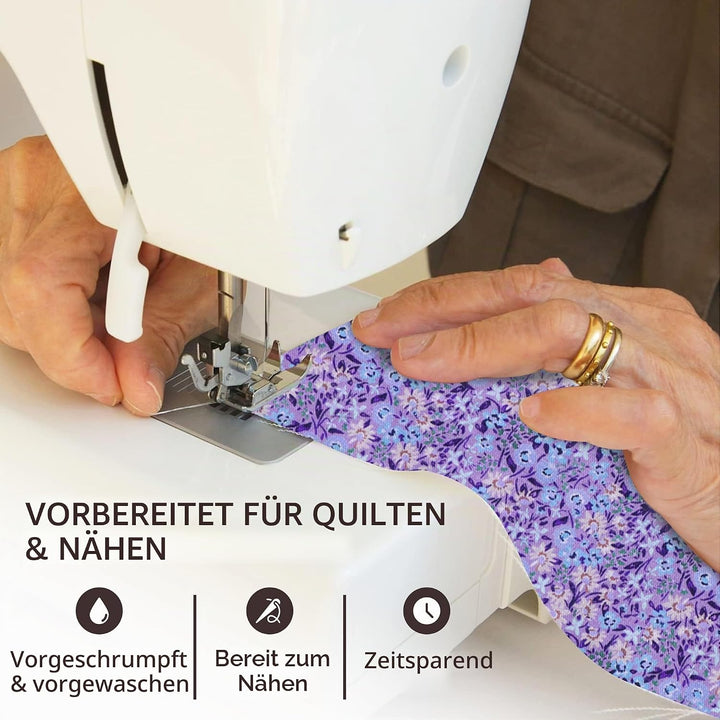 Tinyspool & Co. Jelly Roll Stoffstreifen zum Quilten, Basteln und Nähen, 40 Streifen sortiertes Bünd