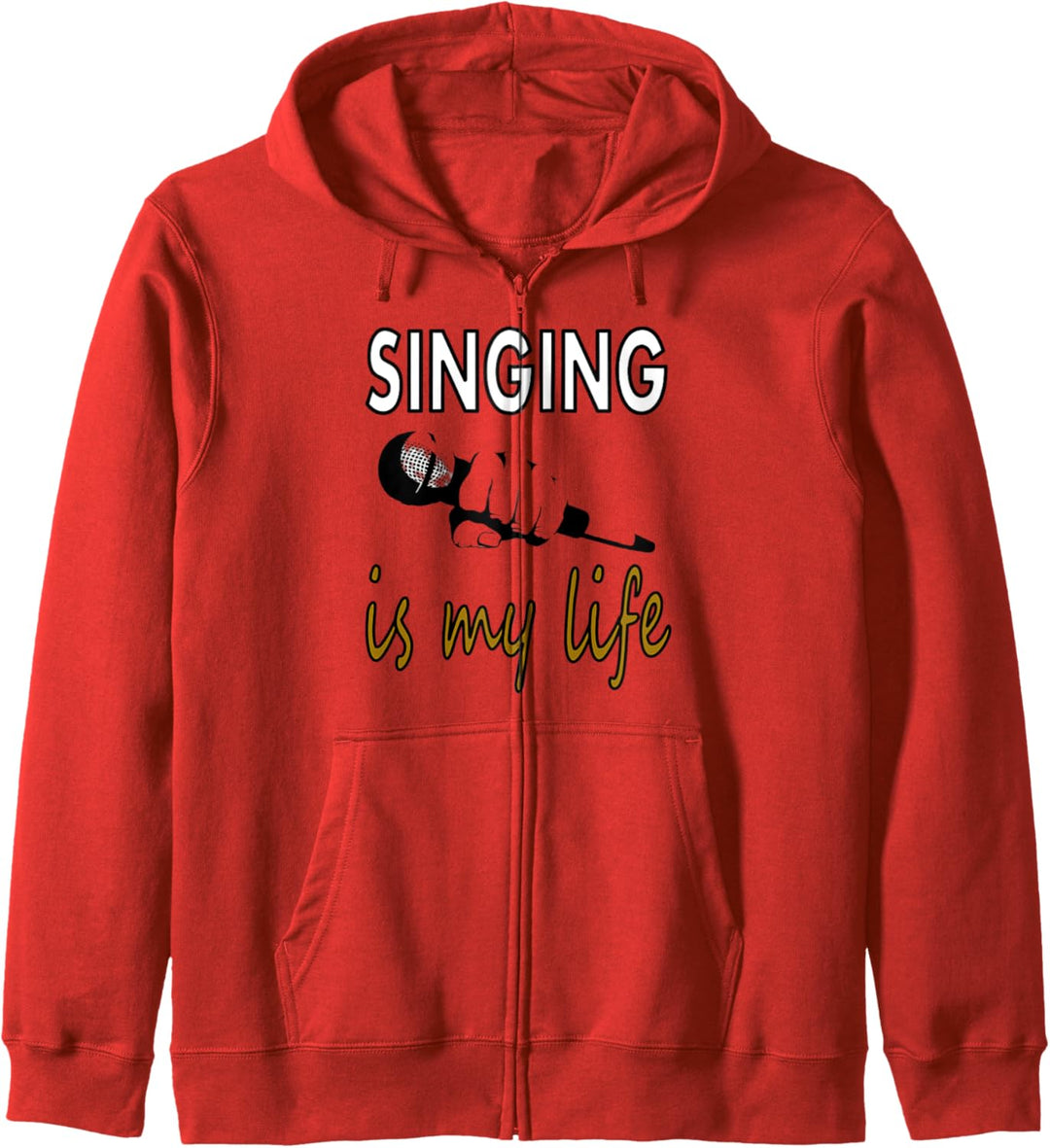 singen T-Shirt Sänger Sängerin Musik Musiker Geschenkidee Kapuzenjacke