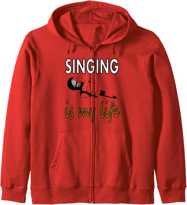 singen T-Shirt Sänger Sängerin Musik Musiker Geschenkidee Kapuzenjacke