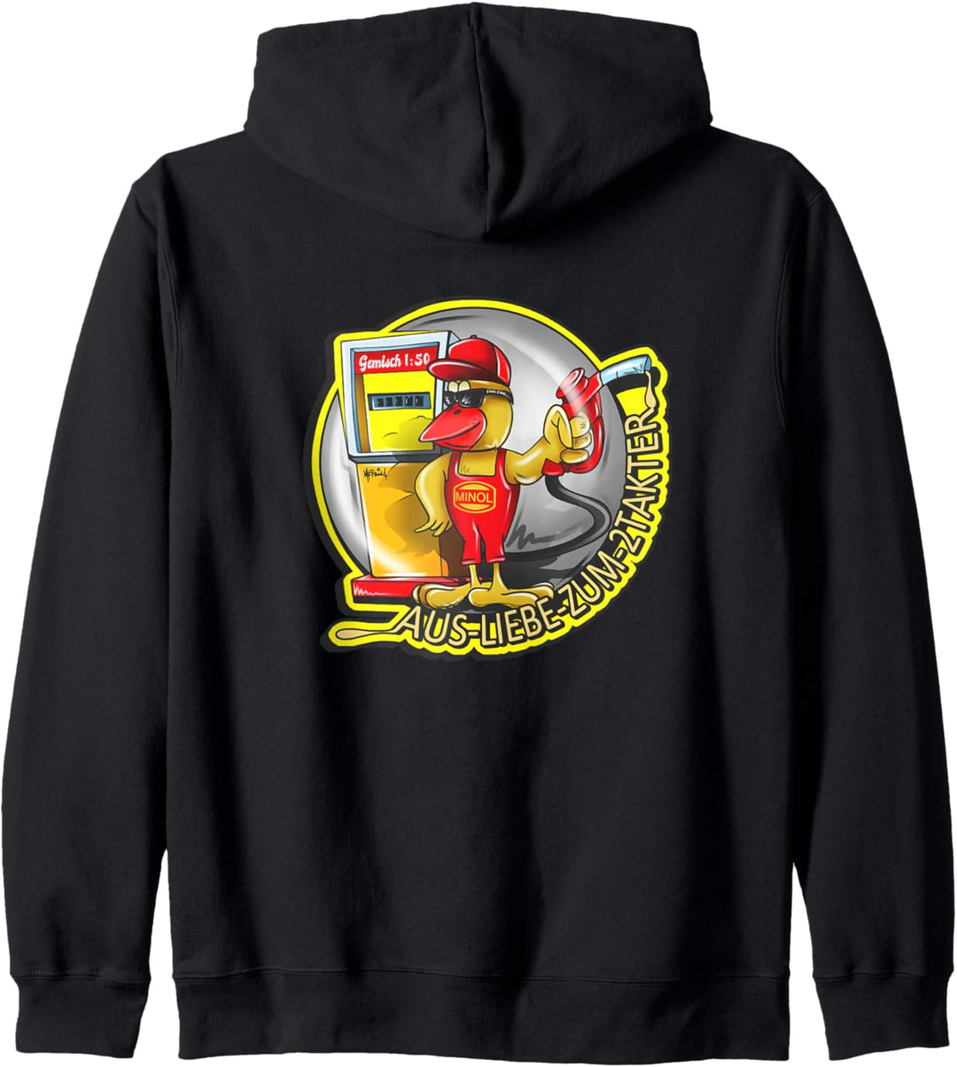 Minol Pirol - Tankwart aus Liebe zum Zweitakter Gemisch 1:50 Kapuzenjacke