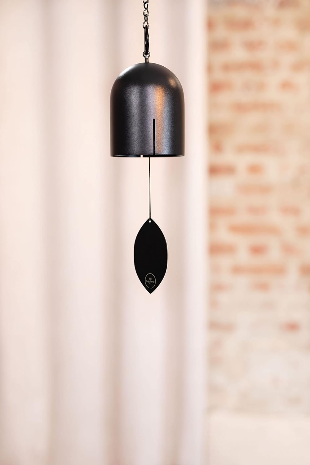 Sonic Energy Hanging Iron Bell – Tempel Glocke mit Pendel – für Garten, Entspannung, Soundeffekte –