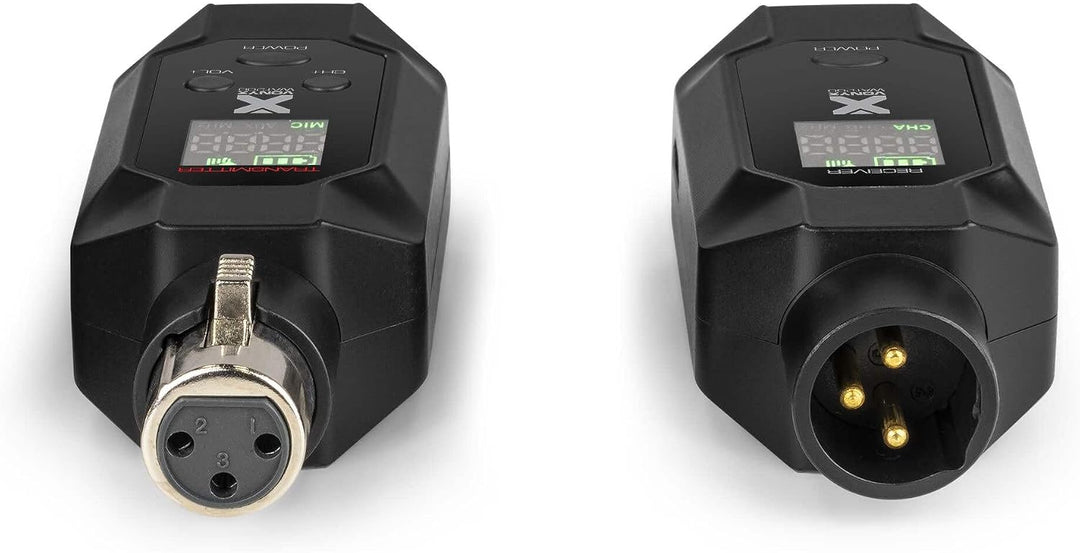 Power Dynamics WAT200 – XLR Funk Sender Empfänger für Mikrofon Kabellos, 70m Reichweite, Wireless Fu