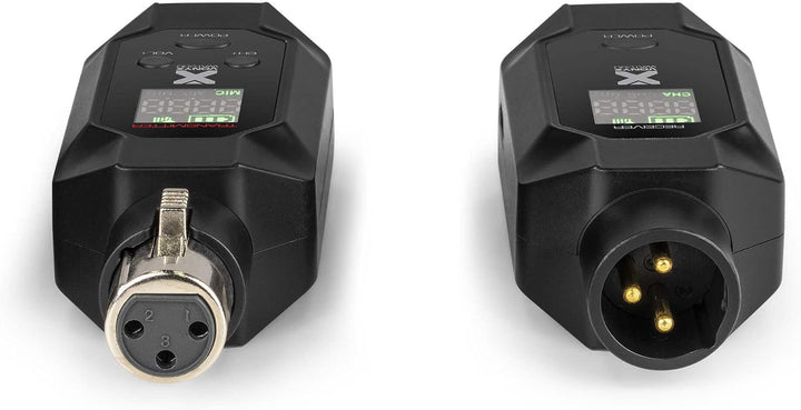 Power Dynamics WAT200 – XLR Funk Sender Empfänger für Mikrofon Kabellos, 70m Reichweite, Wireless Fu