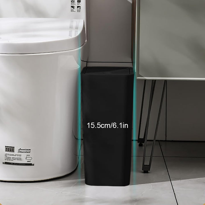3 Mülleimer 9 Liter Badezimmer Mülleimer mit Druckverschluss Deckel,Mülleimer Bad, Komposteimer für