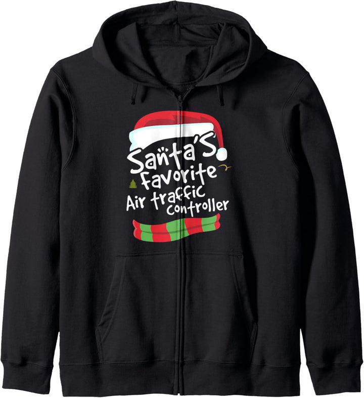 Santas Favorite Air Traffic Controller Funny Christmas Gift Kapuzenjacke