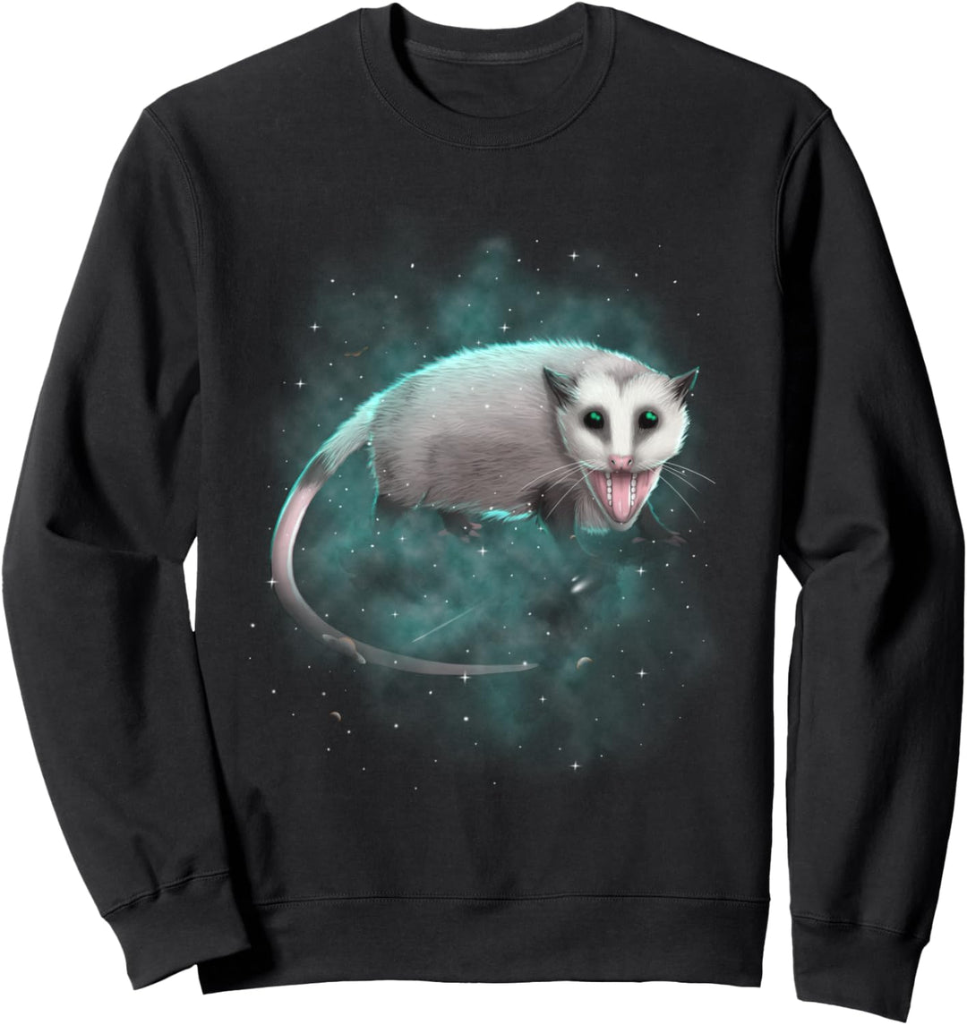 Possum Cosmic Galaxy Celestial Outer Space Astronomy Sweatshirt