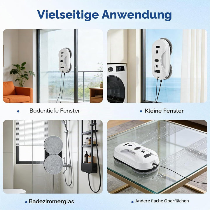 Fensterputzroboter mit aktiver Sprühfunktion 5800Pa