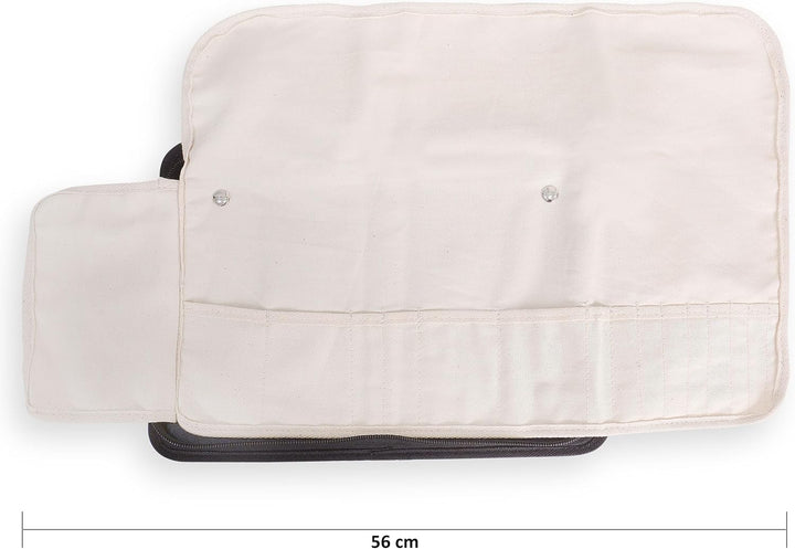 Fusspflege Etui - Podologie Aufbewahrungs Tasche Leer- Instrumententasche mit Inlett Fusspflegetasch