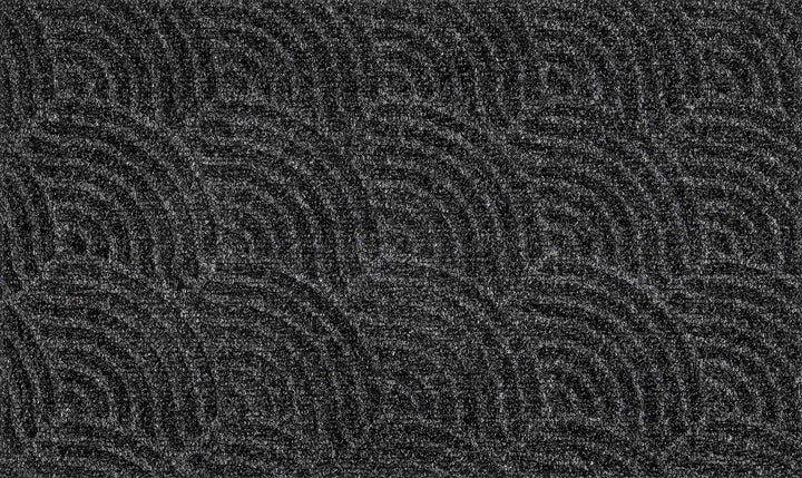 DUNE Waves, innen und aussen, waschbar, Polyester, 50% Polypropylene, Dark Grey, 45x75cm