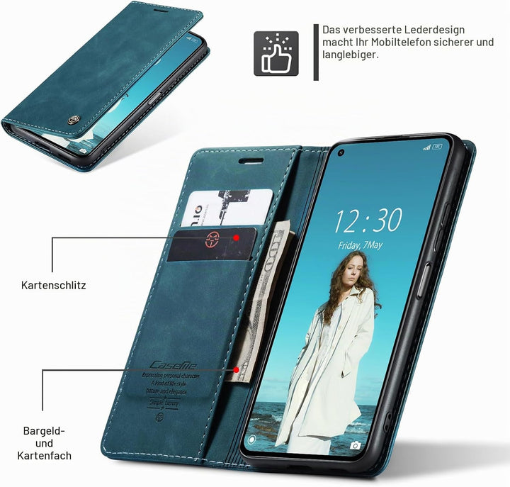 Handyhülle für Xiaomi Mi 11 Lite 4G / 5G / NE Hülle, Klapphülle Premium Lederhülle Klappbar Flip Cas