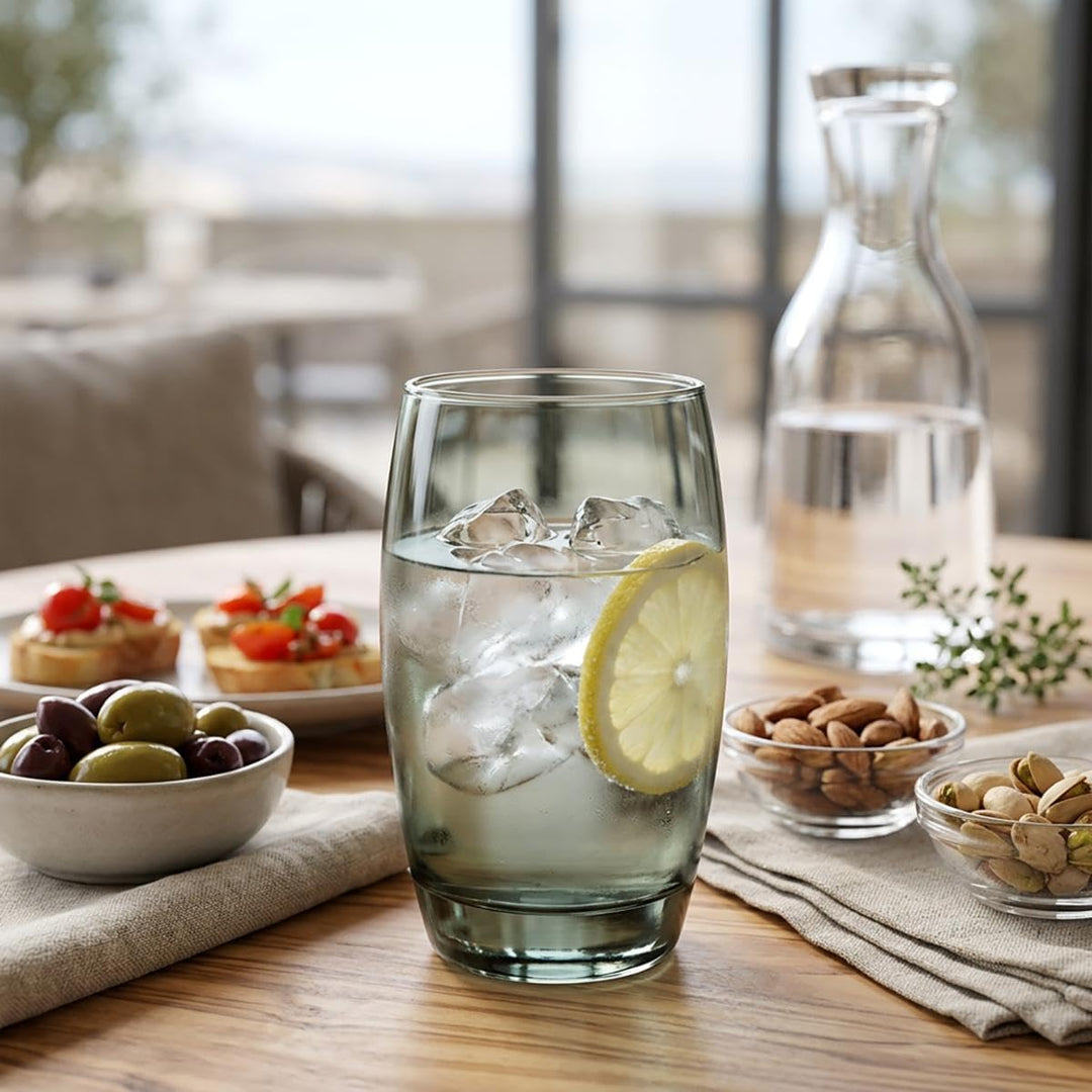 Arcoroc ARC J8491 Salto Color Studio Grey Longdrinkglas, 350ml, Glas, grau, 6 Stück Longdrink 350ml
