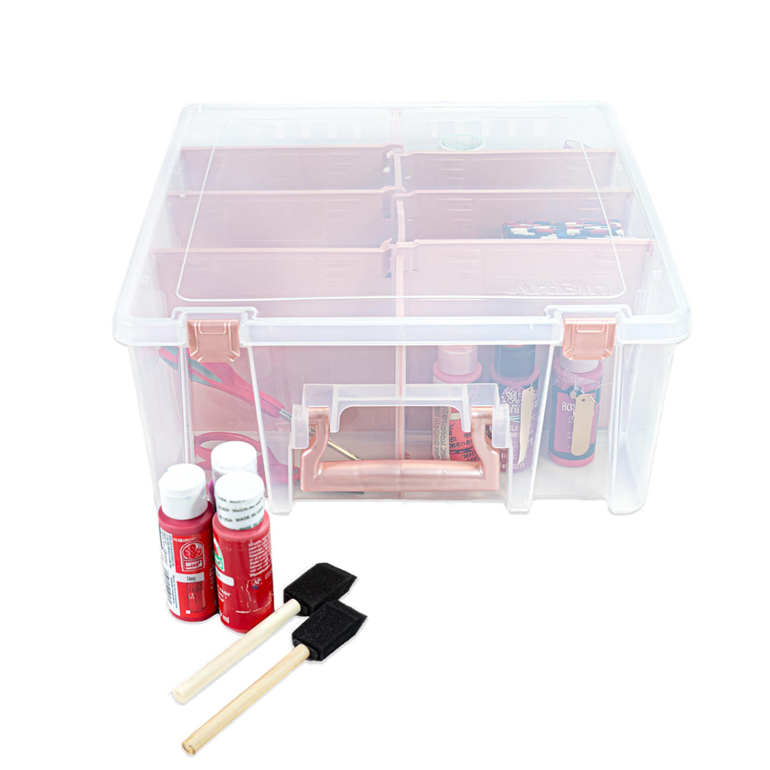 ArtBin 6990RK Super Satchel Double Deep tragbarer Kunst- und Bastelmaterial-Organizer mit Griff, [1]