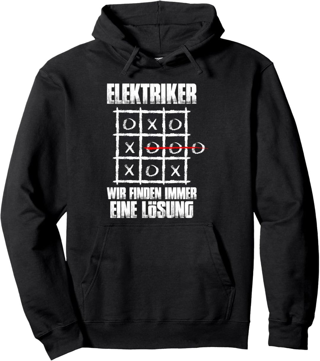 Wir finden immer eine Lösung Lustiges Elektriker Pullover Hoodie