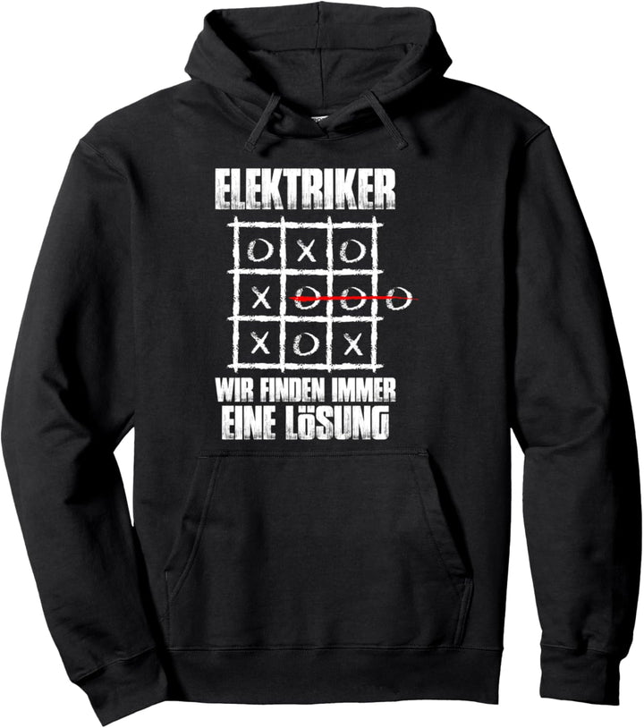 Wir finden immer eine Lösung Lustiges Elektriker Pullover Hoodie