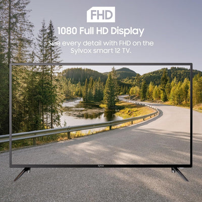 SYLVOX 40 Zoll Smart Google TV 12V Fernseher LED 1080P|10-32V|HBBTV |DVB-T2-S2|Handy Auf TV,Fernbedi