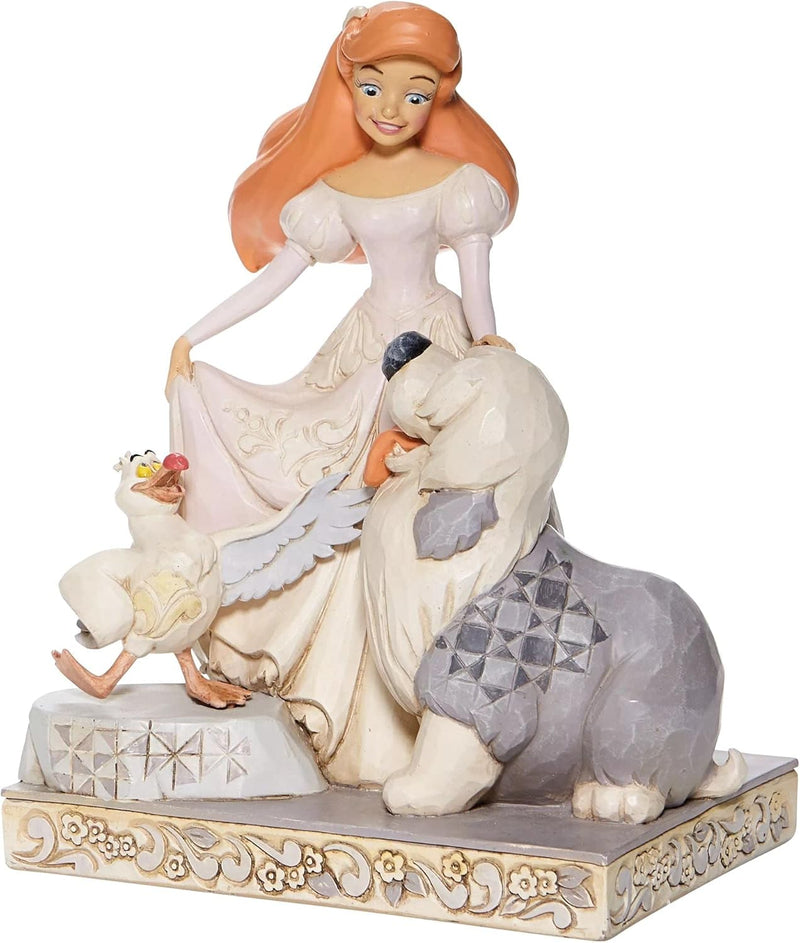 Jim Shore Disney Geist Sirene Ariel Weiss Wald Figurine