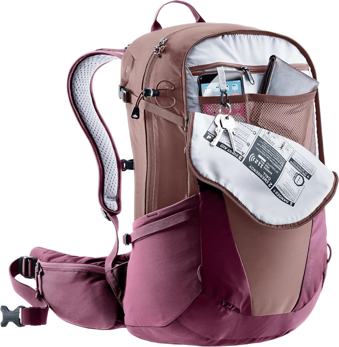 deuter Futura 25 SL Damen Wanderrucksack Ashrose-cassis 25 L, Ashrose-cassis 25 L