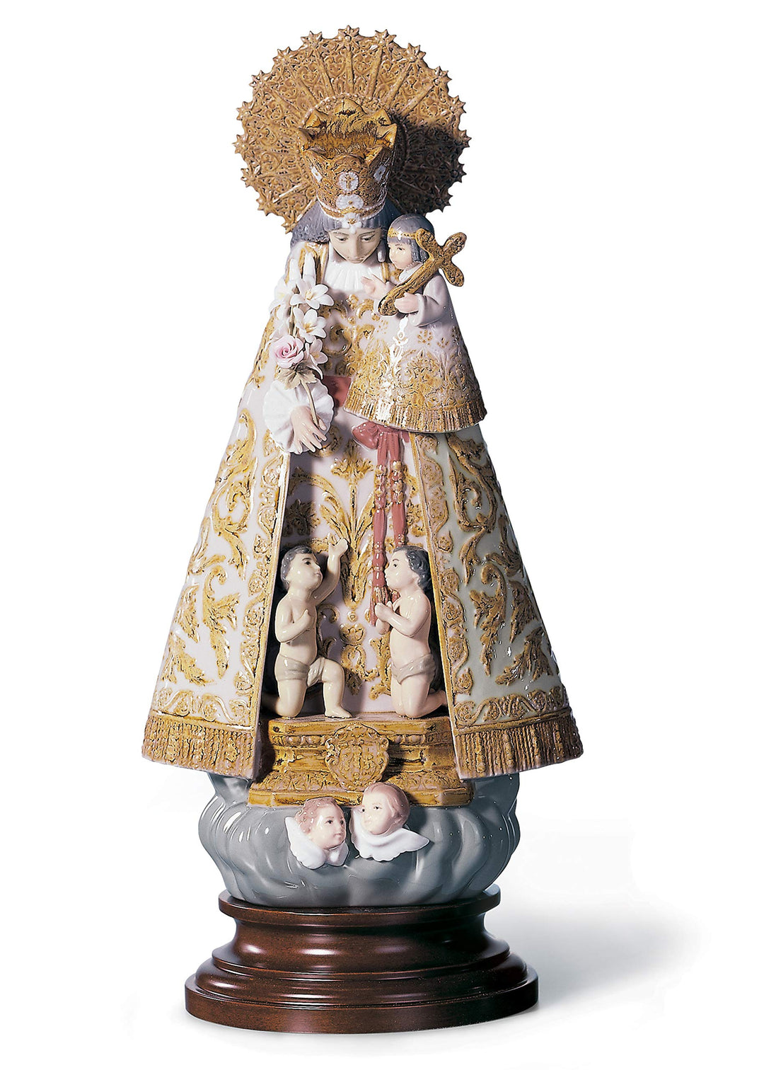 LLADRÓ Valencianische Madonnen-Figur. Nummerierte Auflage. Unsere Dame Der Verlassenen. Porzellan.