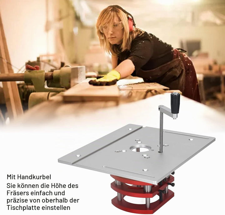 INCRA Mast R Lift-II Oberfräsenlift, Aluminiumlegierung, Manuelles Heben, Oberfräsen-Hebesystem-Set,