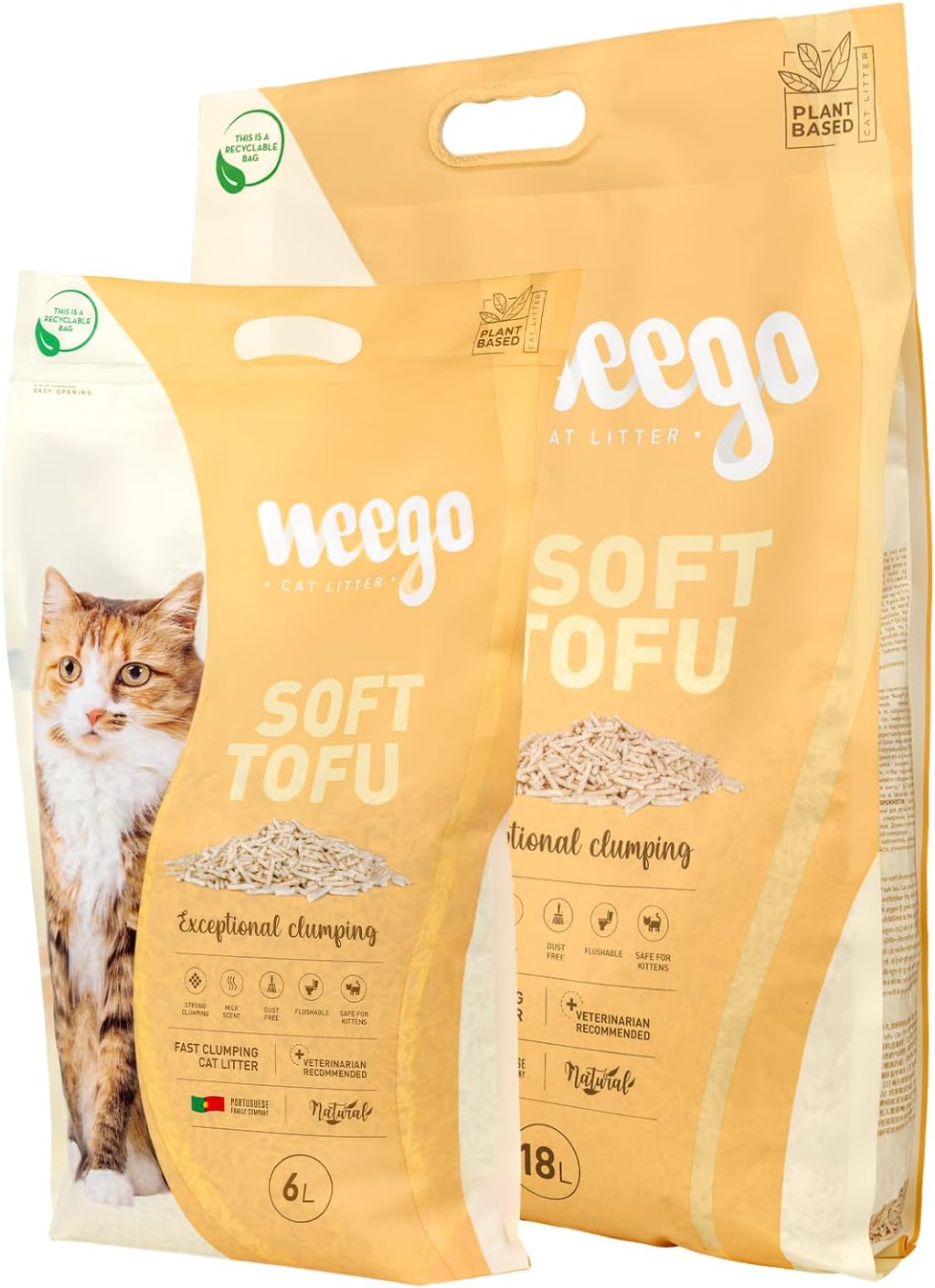 Weego Cat Litter Soft Tofu 18 l