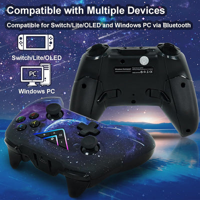 DuLingKer Switch Controller, Wireless Controller für Switch/Switch Lite/Switch OLED/Windows PC/Steam