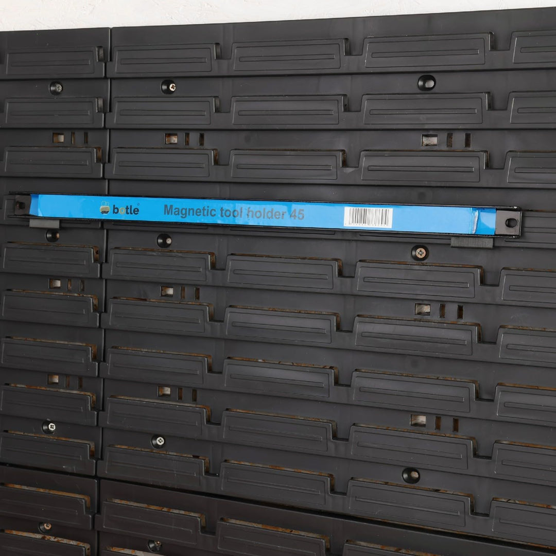 botle 3 x Magnetleiste Werkzeug Metallstreifen Länge 60 cm Schwarz Werkzeughalter Starker Magnet, Fü