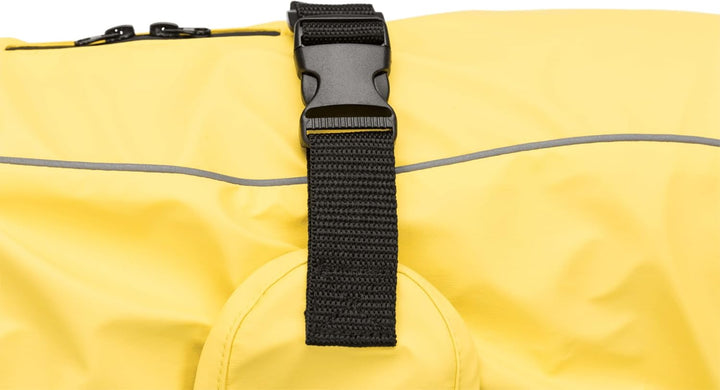 TRIXIE Regenmantel Vimy für Hunde S gelb – Hunde-Regenjacke mit reflektierenden Elementen für mehr S