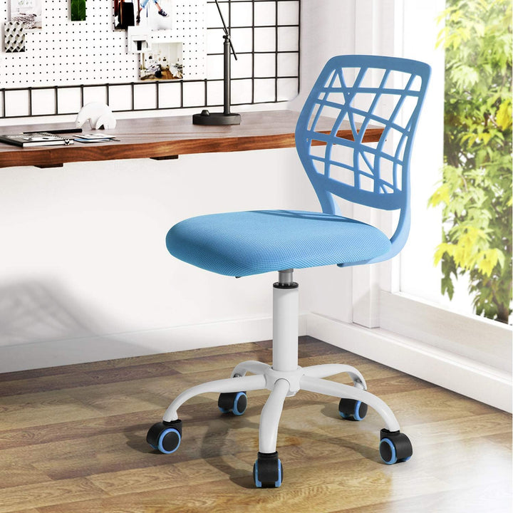 FurnitureR Home Office Stuhl, ergonomischer höhenverstellbarer Drehstuhl mit Rollen, moderner Comput