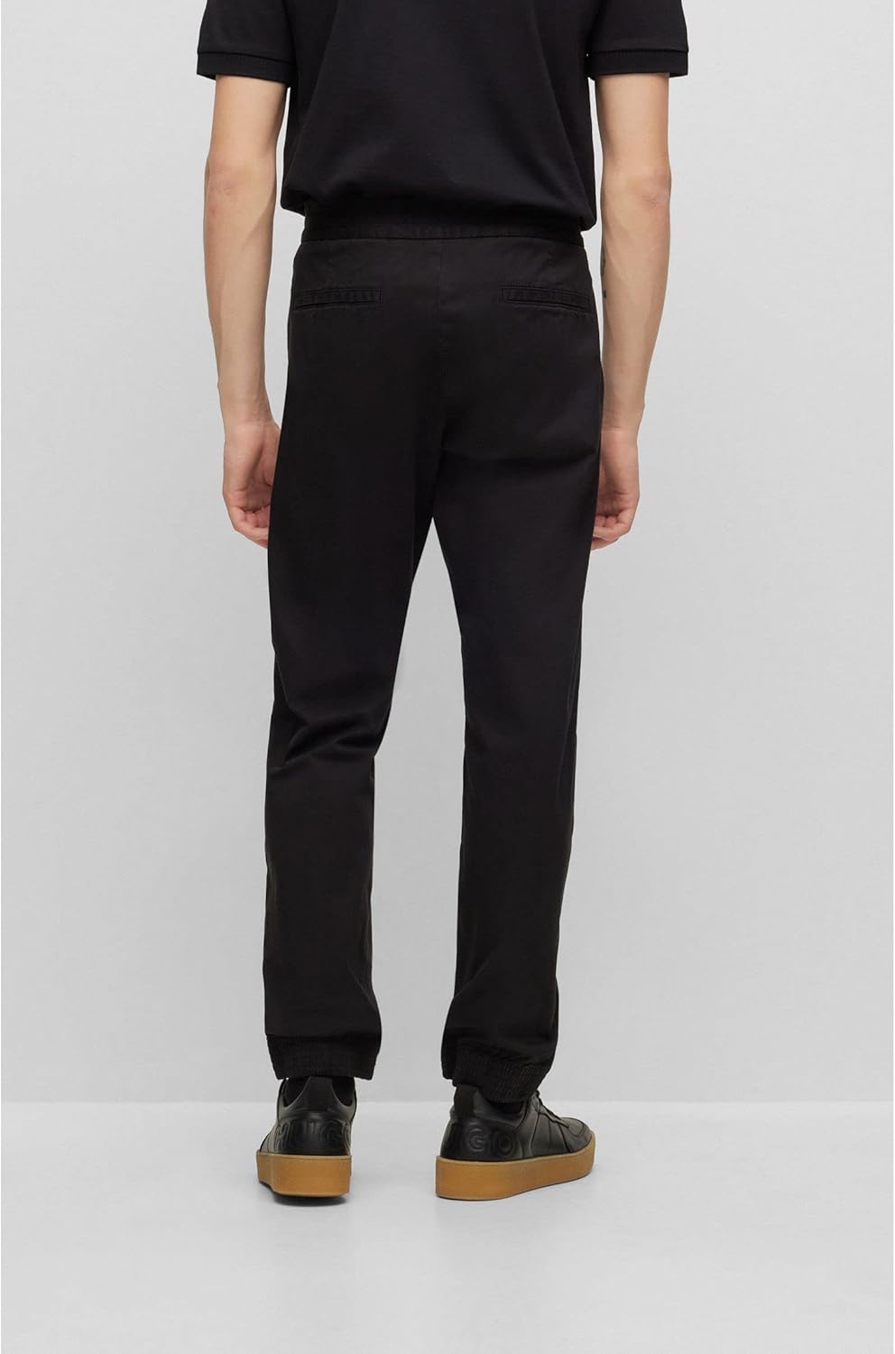 HUGO Herren Trousers_Flat, 29W / 34L Black1