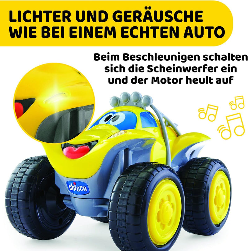 Chicco Billy Bigwheels Ferngesteuertes Auto für Kinder, RC Auto mit Intuitiver Funkfernsteuerung Len