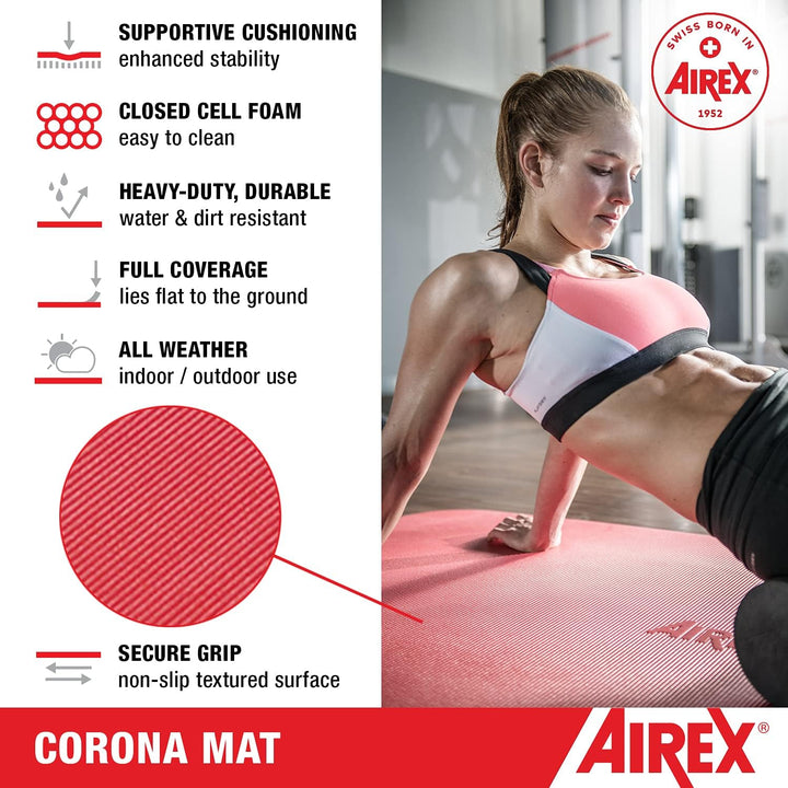 Airex Corona Trainingsmatte, Slate 185 x 100 cm