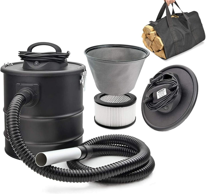Verda Aschesauger Kaminsauger Ascheschlucker Kaminholztasche Holztragetasche Set Modellwahl (Aschesa