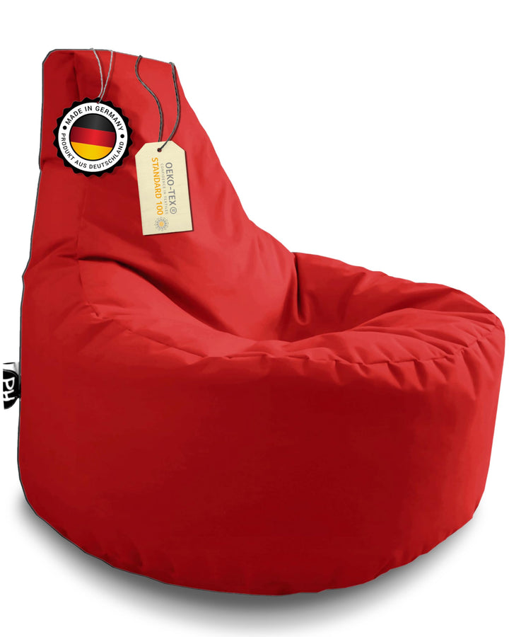 PATCH HOME Gamer Sessel mit Reissverschluss Lounge Kissen Sitzsack Sitzkissen Bean Bag In & Outdoor