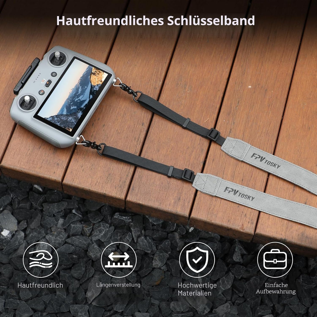 FPVtosky Lanyard für DJI RC/RC 2 / RC Pro/RC Plus Controller, Mini 5 Pro/Mini 4/3 Pro RC Gurt RC Nec