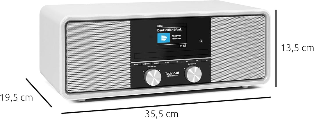 TechniSat DIGITRADIO 330 - DAB+ UKW Stereo Radio mit CD-Player (Bluetooth 5.3, USB MP3-Wiedergabe un