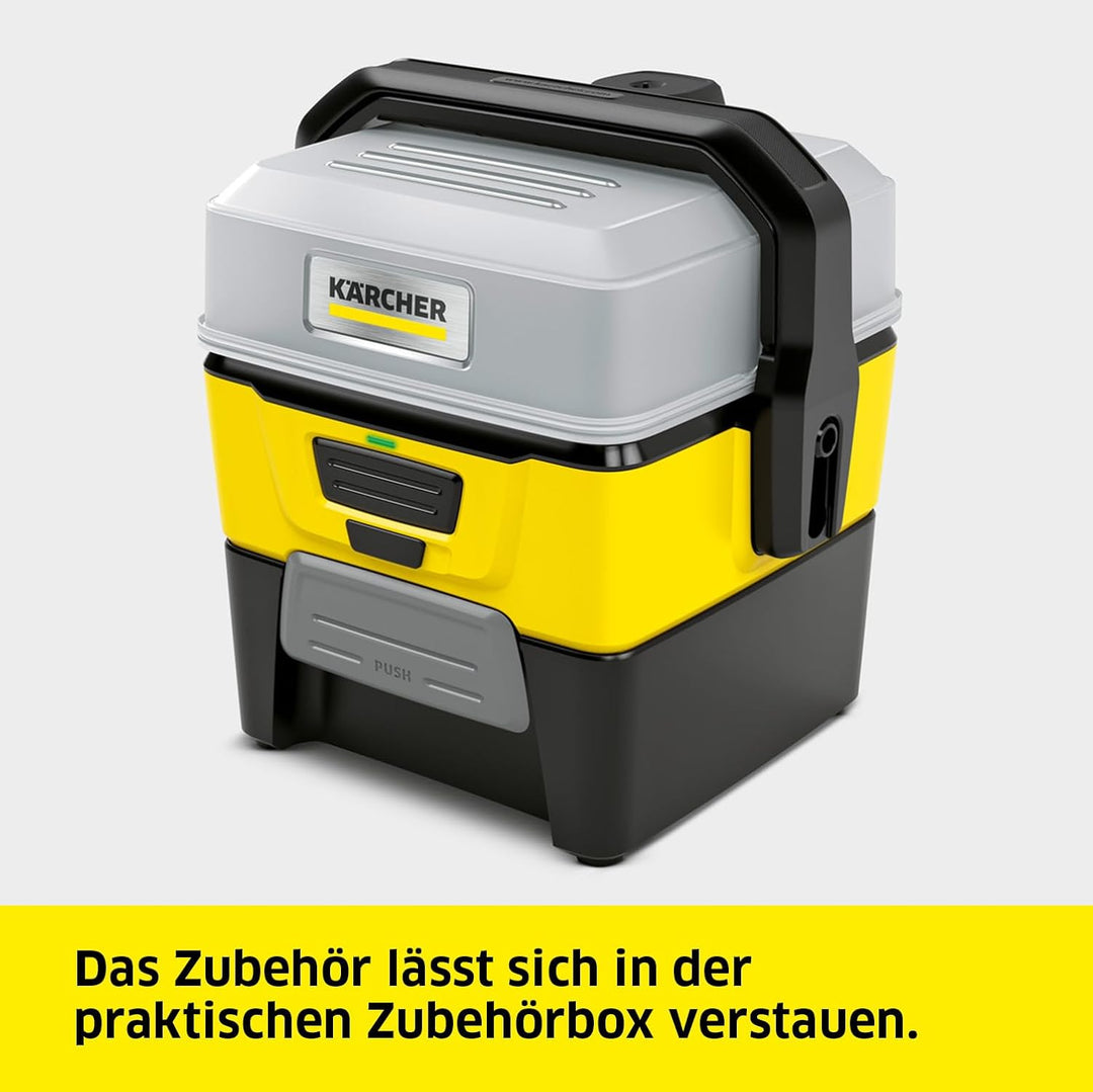 Kärcher Mobile Outdoor Cleaner OC 3 Adventure Box (Wassertankvolumen: 4 l, Lithium-Ionen-Akku, abneh