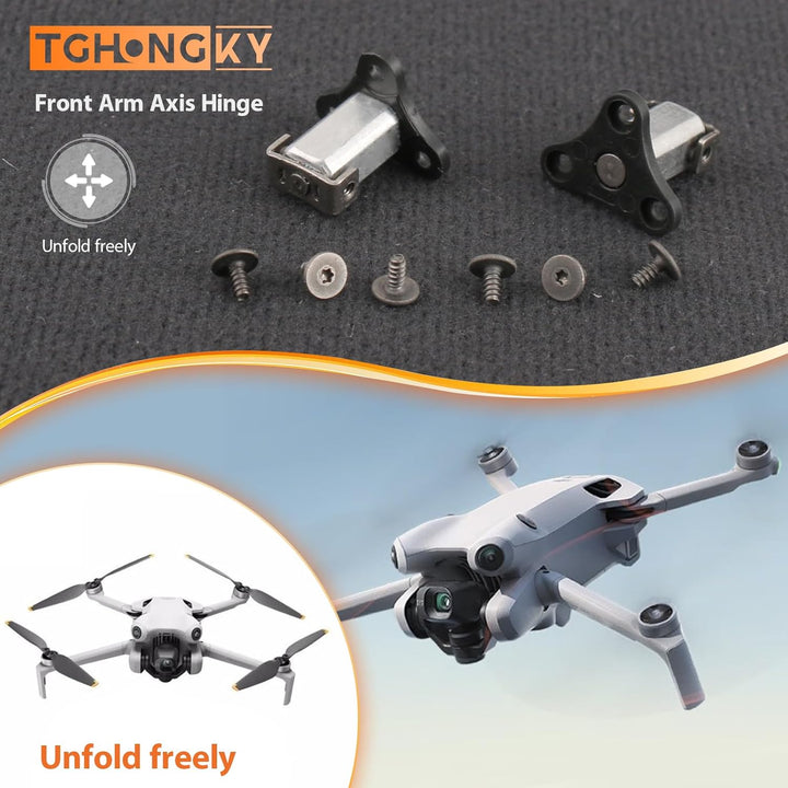 2 Stück Drohne Vorderarmwelle für DJI Mini 3 take Vorderarmdrehpunkt Ersatzteile für DJI Mini 4 Pro