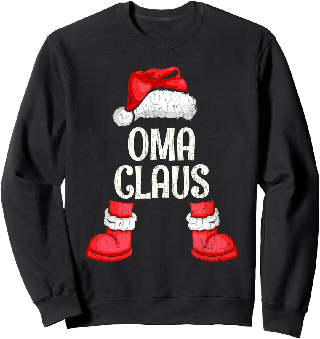 Oma Claus Lustiges Weihnachts-Geschenk Familien Sweatshirt