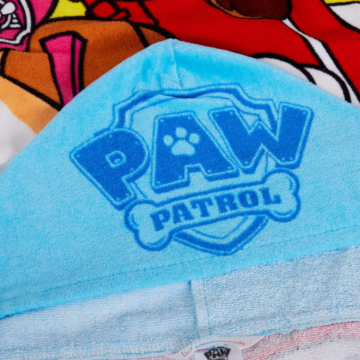 PAW Patrol Kapuzenhandtuch, 100% Baumwolle, Skye Chase Poncho, Kinder-Strandtuch, Jungen-Badetuch, M