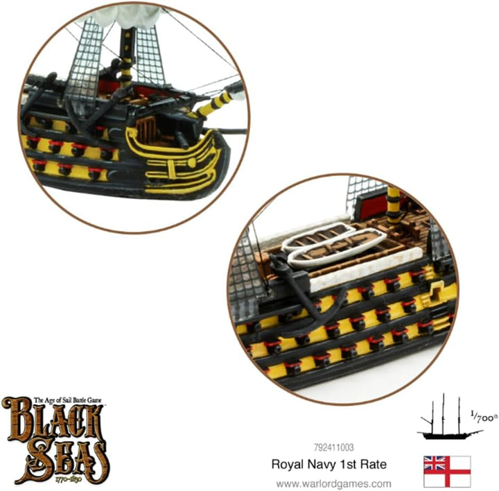 Warlord - 792411003 - Black Sail - Royal Navy 1st Rate