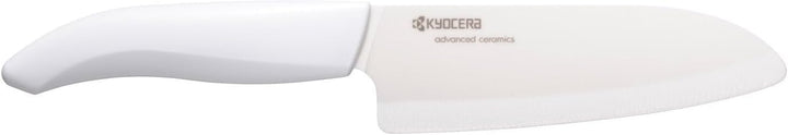 KYOCERA GEN COLOUR Santoku Keramikmesser FK-140WH-WH Santokumesser mit extrem scharfer Keramikklinge
